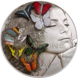 Palau 2018 20$ Butterfly 3D Exotic Butterflies - Dream Edition 5oz