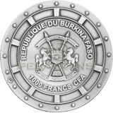 Burkina Faso 2017 1000 Francs Roswell UFO Incident 2 x 1oz Set
