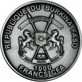 Burkina Faso 2017 1000 Francs World of Evolution - Echinoidea 1oz