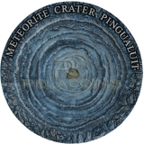 Niue Island 2018 1$ Meteorite Crater - Pingualuit 1oz