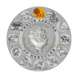 Niue Island 2018 5$ Twelve Labours of Hercules - Nemean Lion 2oz