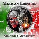 Mexico 2017 Libertad Onza Skull Candle 1oz