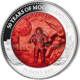 Solomon Islands 2019 25$ Mother Of Pearl - Moon Landing 50th Anniversary 5oz