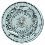 Barbados 2019 5$ Underwater World - Dolphin 3oz