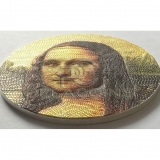 Palau 2018 20$ MONA LISA Monna Leonardo Da Vinci Great Micromosaic Passion 3oz