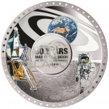 Solomon Islands 2019 5$ Moon Landing 50th Anniversary Convex