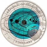 Palau 2018 2$ Uranus Niobium - Solar System