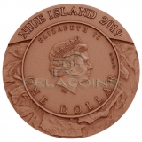 Niue Island 2019 5$ UPHEAVAL DOME - Meteorite Crater 1oz