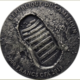 Cameroon 2019 3000 APOLLO 11 MOON 50th Anniversary UFO 3oz