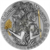 Niue Island 2019 5$ ATHENA and MINERVA Strong and Beautiful Goddesses 2oz