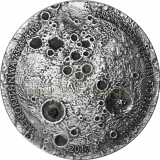 Burkina Faso 2017 1000 Francs NWA7325/NWA8409 Meteorite Convex Mercury NANO Chip 1oz