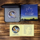 Canada 2018 5$ Maple Leaf Zodiac - Capricorn 1oz gilded