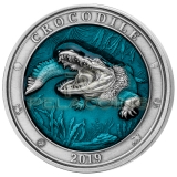 Barbados 2019 5$ Underwater World - Crocodile 3oz