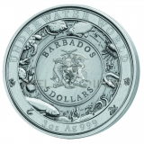 Barbados 2019 5$ Underwater World - Crocodile 3oz