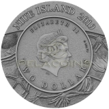 Niue Island 2019 2$ World of Fossils - Starfish 2oz 