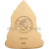 Cook Islands 2019 20$ LORD GANESHA Shaped 3oz