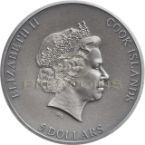 Cook Islands 2019 5$ TRAPPED 1oz