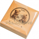 Mongolia 2019 500 Togrog MONGOLIAN GOBI BEAR Wildlife Protection 1oz