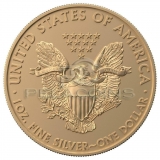 USA 2018 1$ Silver Eagle Gemstone Evil Eye 1oz Silver Gilded