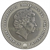 Cameroon 2019 3000 Francs Mercury Planets and Gods 3oz