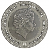 Cameroon 2019 3000 Francs Mercury Planets and Gods 3oz