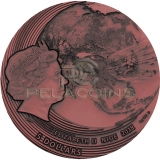 Niue 2018 5$ FUKANG World of Meteorites Copper Plating 2oz