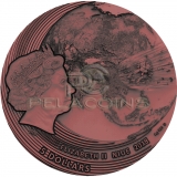 Niue 2018 5$ FUKANG World of Meteorites Copper Plating 2oz