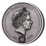 Samoa 2017 25$ Greek Chthonic Gods 1kg Ag