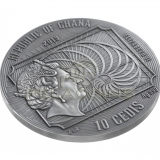 Ghana 2019 10 Cedis Leonardo Da Vinci 2oz