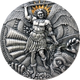 Cameroon 2020 3000 Francs ST MICHAEL AND THE DRAGON Apocalypse 3oz Silver Coin