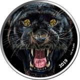 Cameroon 2019 1000 Francs Diamond Black Panther 1oz