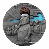 Cameroon 2020 2000 Francs Lava Resin Rapa Nui 2oz