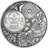 Mongolia 2020 2000 Togrog Clockwork Evolution - Mechanical Bee 3oz