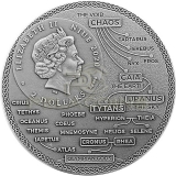 Niue Island 2020 5$ Atlas - Titans Glow In The Dark 2oz