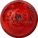 Barbados 2021 5$ SPHERICAL MARS 3D Planet 1oz