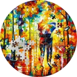 Palau 2022 20$ COUPLE UNDER ONE UMBRELLA Leonid Afremov Micropuzzle Treasures 3oz