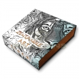 Niue Island 2021 5$ TIGER Zentangle Art 2oz