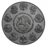 Mexico 2021 1 onza Libertad - Día de los Muertos III 1oz Ruthenium colored Silver Coin