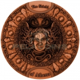 Niue 2022 5$ SHIELD OF ATHENA - Ag copper plating 2oz