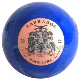 Barbados 2022 5$ PANGEA - BLUE MARBLE Spherical Rose Gold 3oz