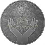 Palau 2021 20$ Ages of Man - Aztec Five Suns 3oz