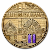 Palau 2021 500$ Tiffany Art Metropolis - Notre Dame Paris 5oz Gold .9999