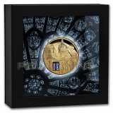 Palau 2021 500$ Tiffany Art Metropolis - Notre Dame Paris 5oz Gold .9999