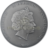 Cook Islands 2022 20$ HELIOS - Gods of The World 3oz