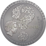 Cook Island 2022 20$ Tutankhamun’s Tomb 1922 Antiqued – Archeology & Symbolism 3oz