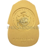 Palau 2022 20$ Tutankhamun’s Mask 100th Ann. Edition – Egyptian Art 3D Gilded 3oz