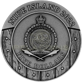 Niue Island 2022 5$ Woman Warrior IV - Boudica 2oz