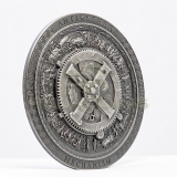 Cook Islands 2023 20$ Antikythera Mechanism Archeology & Symbolism Antiqued 3oz
