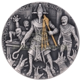 Niue 2023 5$ Gods of Anger - Osiris 2oz Silver Coin