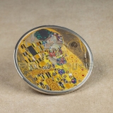 Palau 2023 20$ KISS Gustav Klimt Fine Embroidery Art 3 Oz Silver Coin